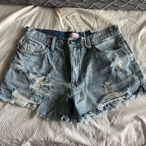 Denim shorts